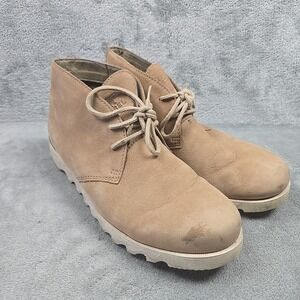 SOREL Kezar Chukka Boot Mens Size 12 Beige Waterproof Leather Hiking Outdoor